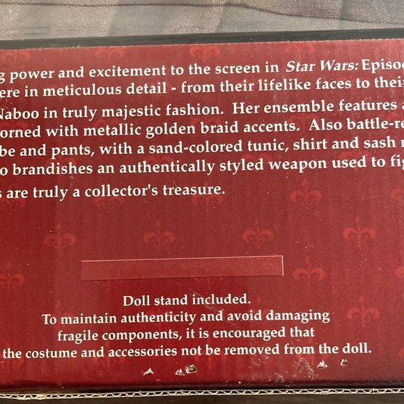 New Vintage 2000 Star Wars QUI-GON Jinn & Queen Amidala Defense of Naboo - Picture 12 of 13